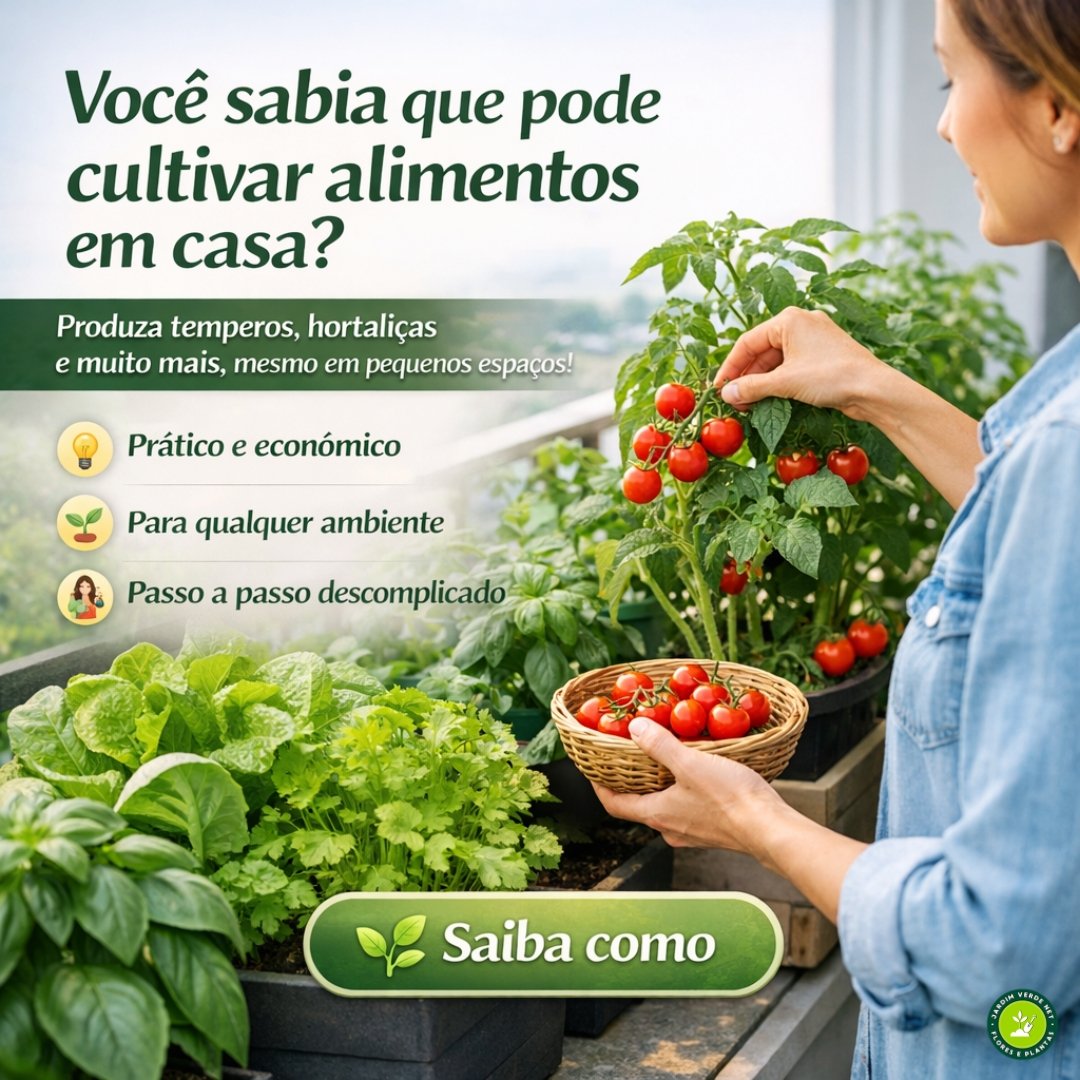 Técnicas de como cultivar alimentos em casa.