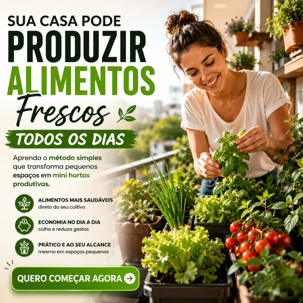 mini-horta em casa