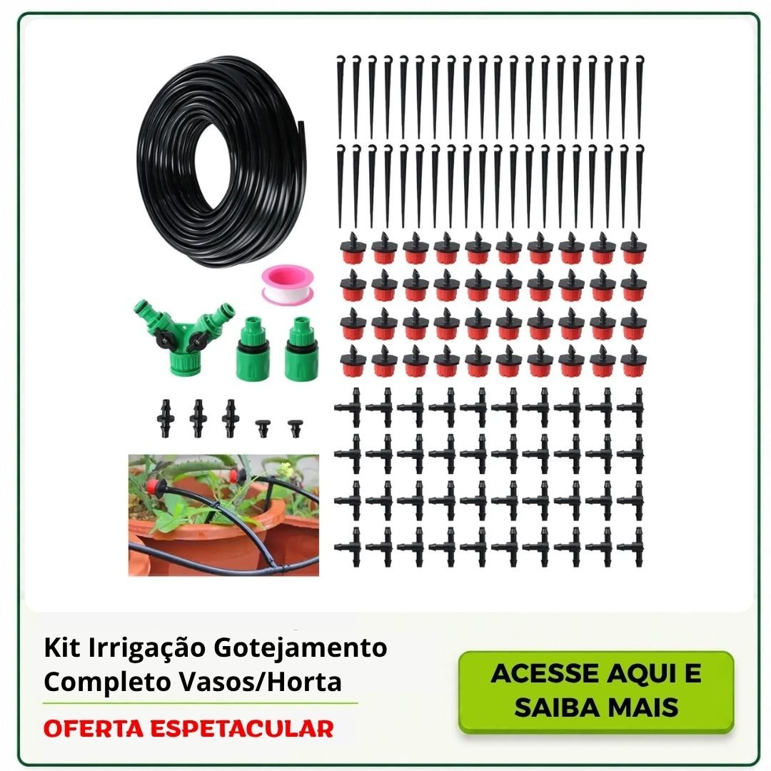 kit irrigação gotejamento