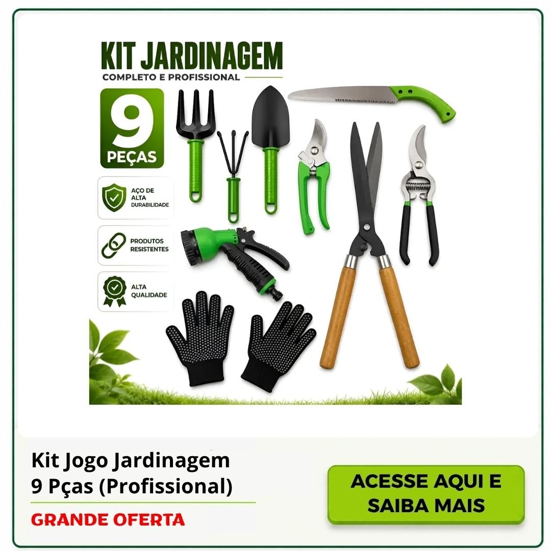 kit jardinagem profissional