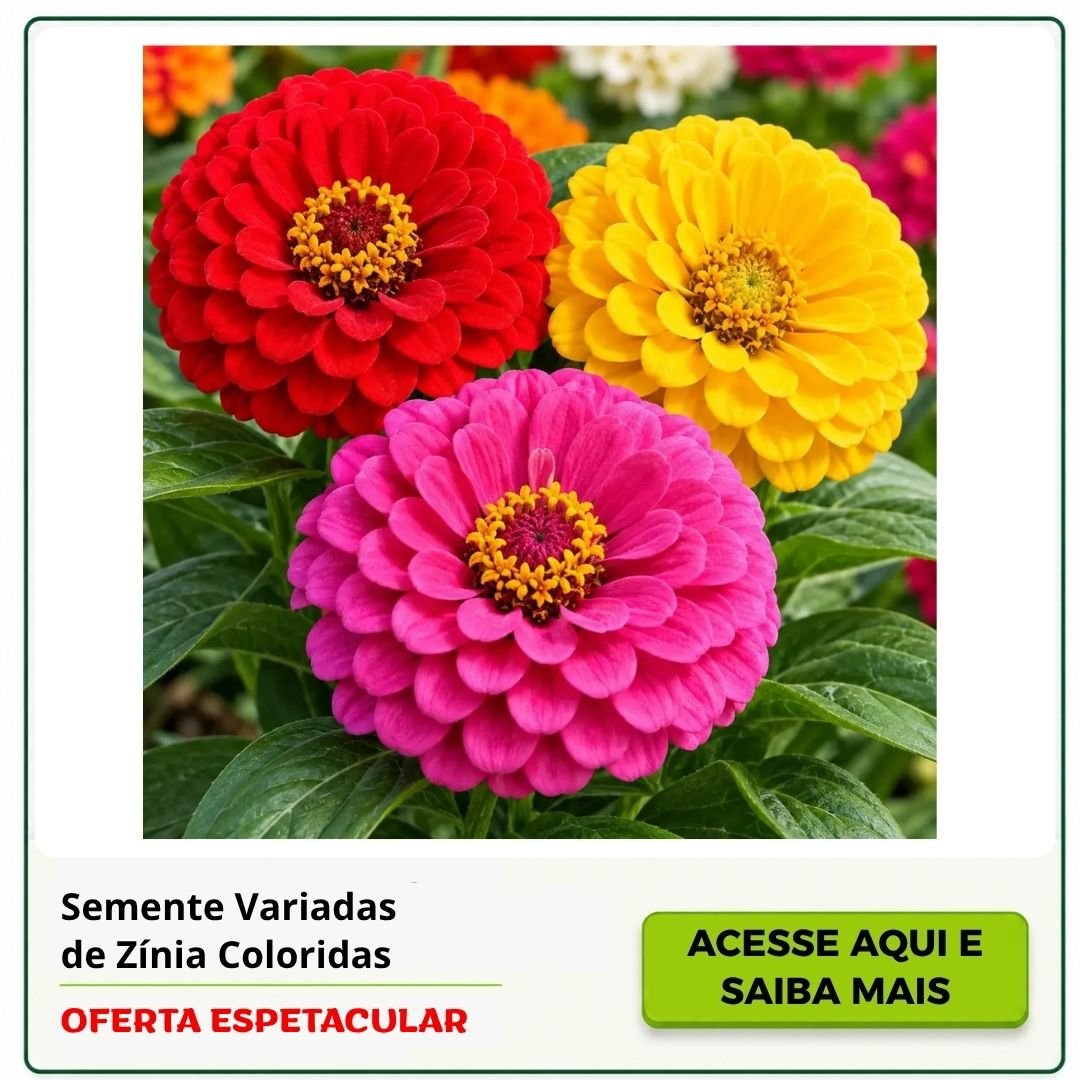 sementes de zínia