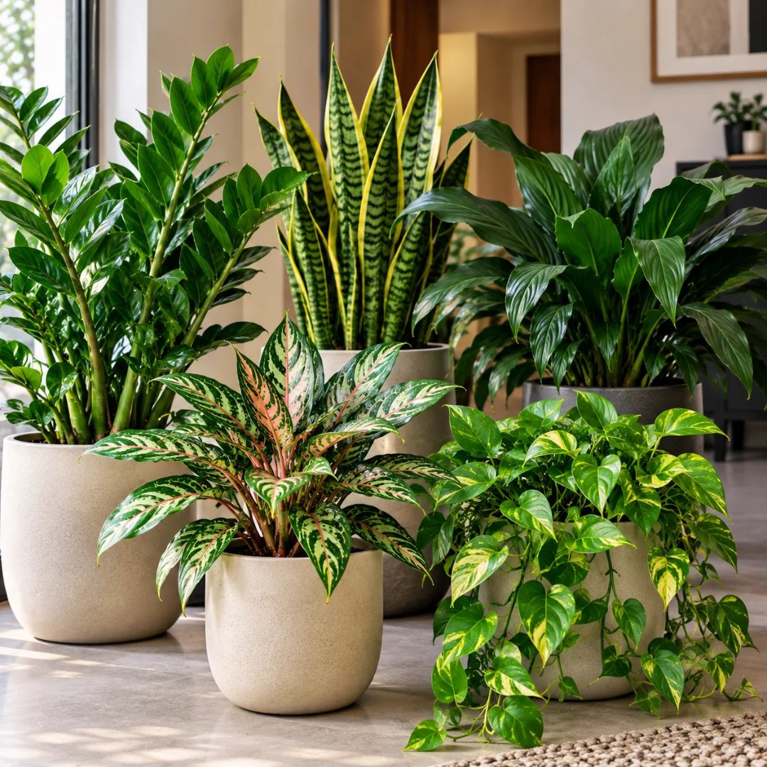 Plantas para dentro de casa sem sol em ambiente interno com baixa luminosidade
